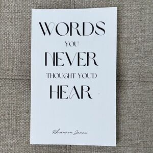 Book Words you never thought you’d hear